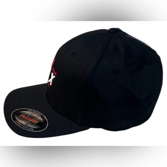 NWT Fox Racing Leaf Moth Black Flexfit Hat Adult L/XL - Picture 4 of 8